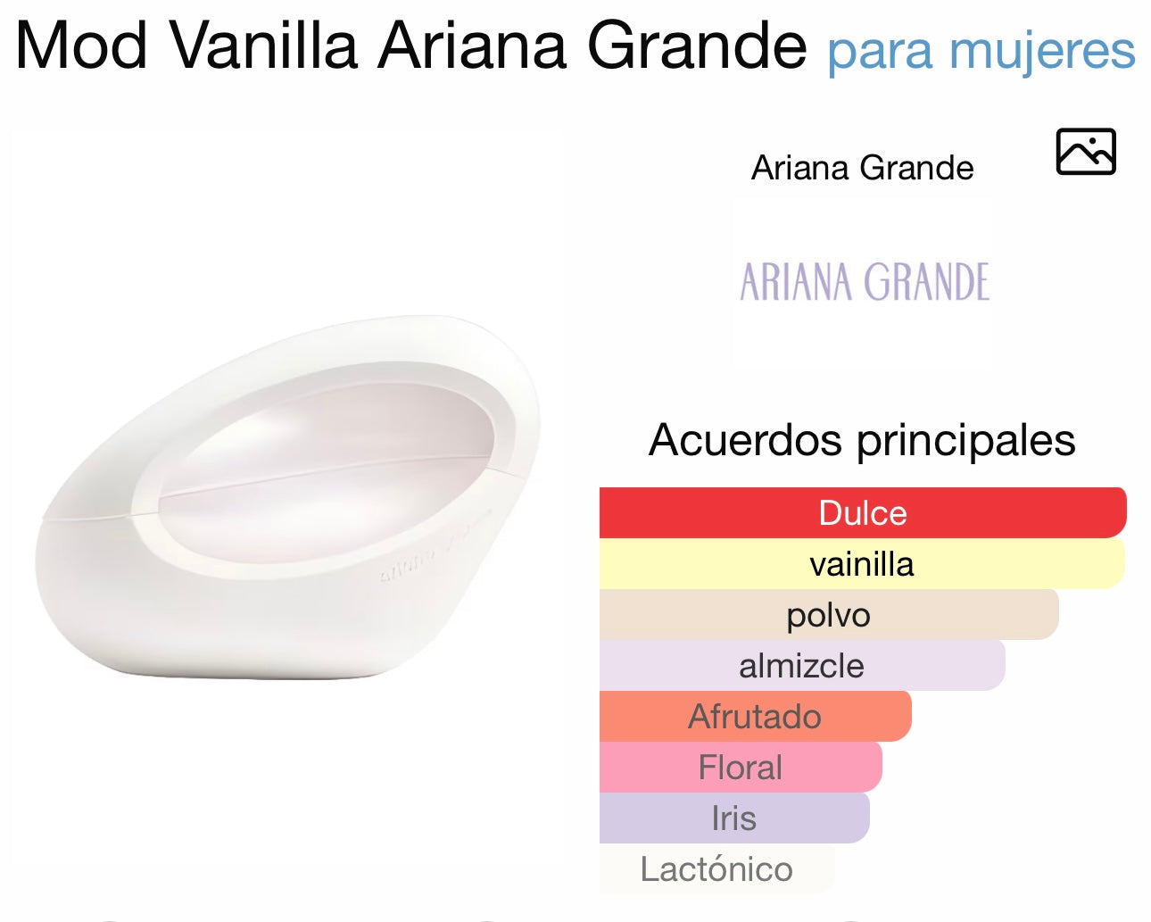 Mod Vainilla Ariana Grande