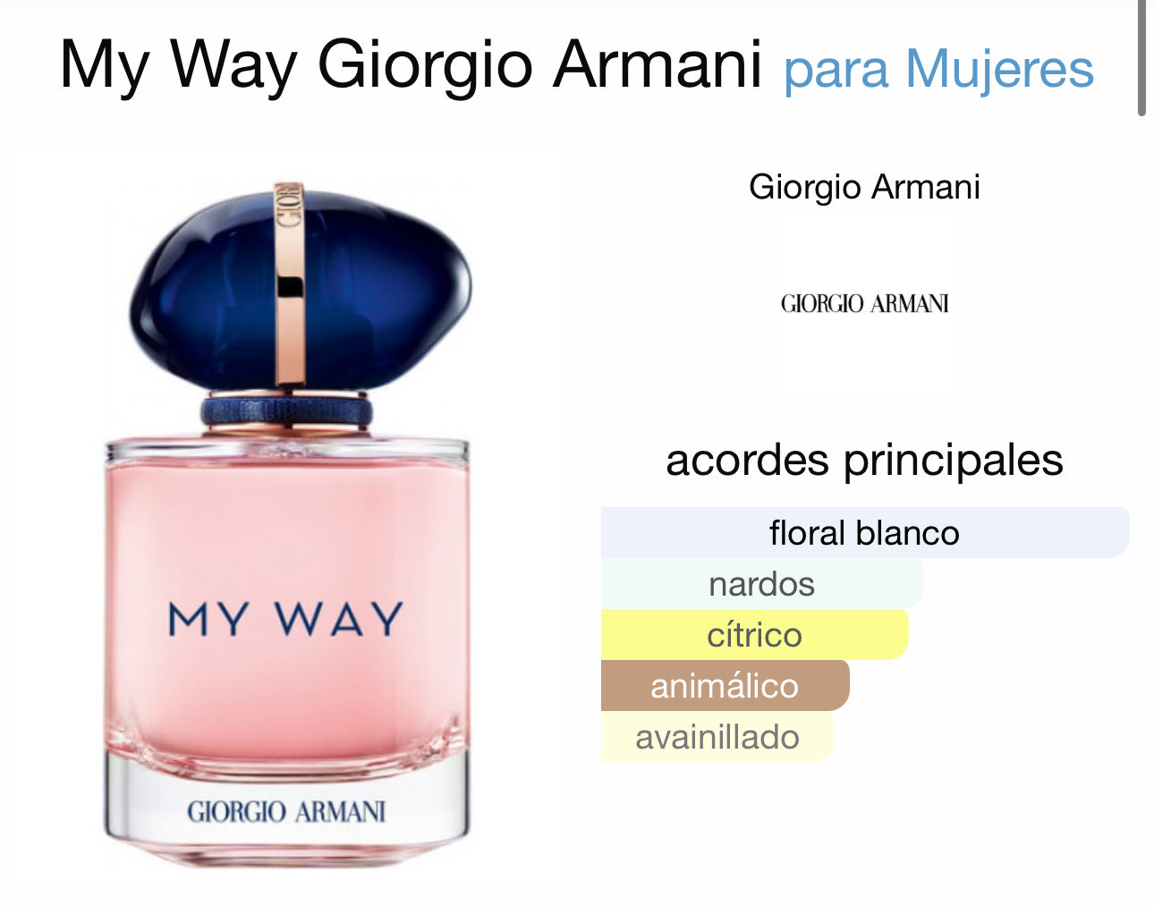 My Way Giorgio Armani